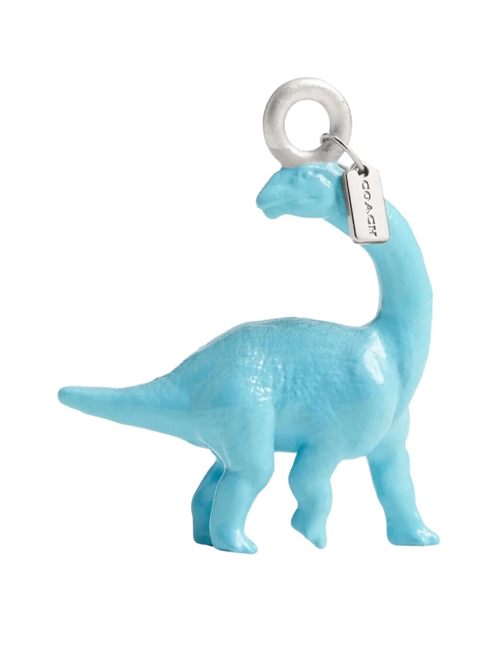 New Coach Blue Dinosaur Bag, Keychain, or Shoe Charm